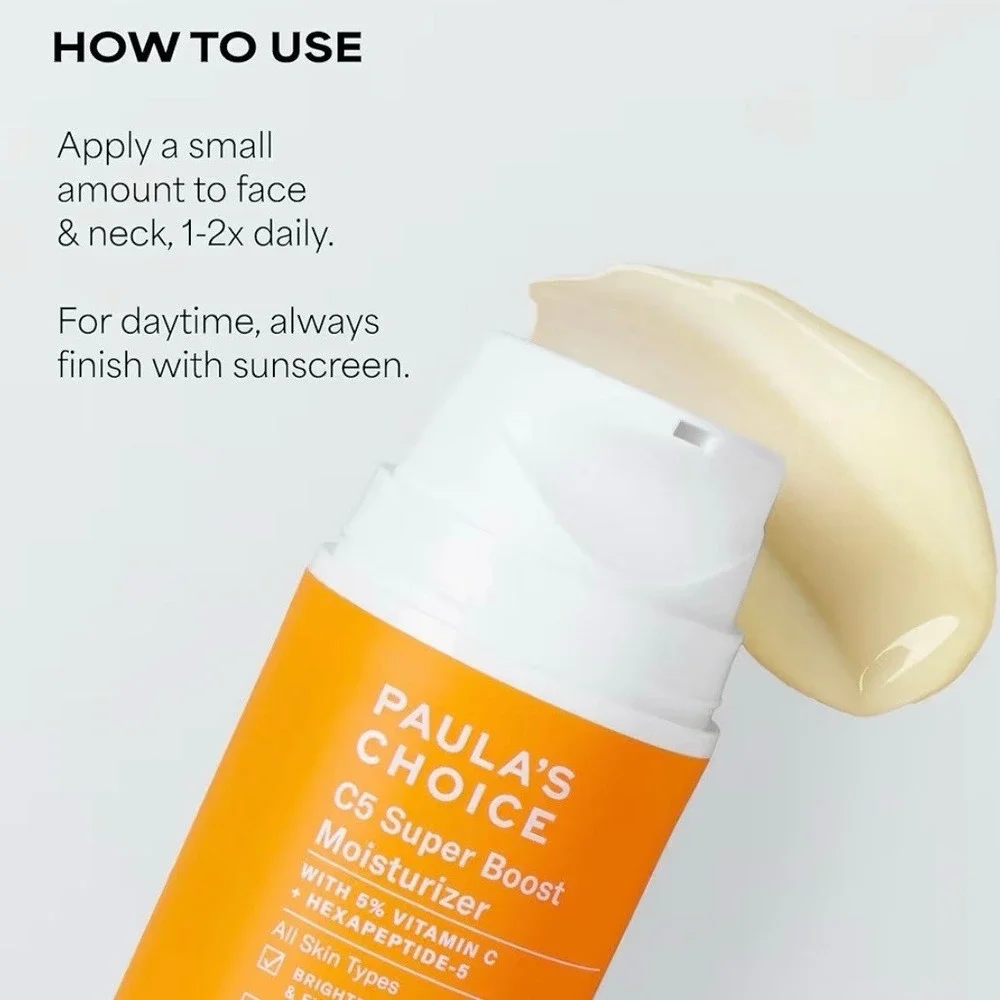 Paula 's Choice C5 Super Boost Moisturizer Vitamin C Brightens Anti-Aging 1.7 Oz